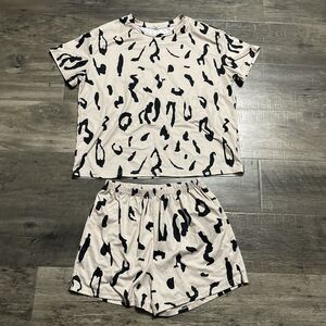 SHEIN Woman’s Shorts Pajama Set Leopard Print Size 11-12Y Adult XS